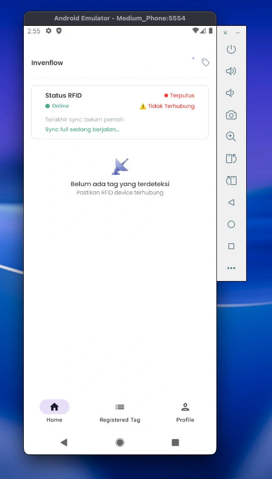 Home Screen - Connection Status